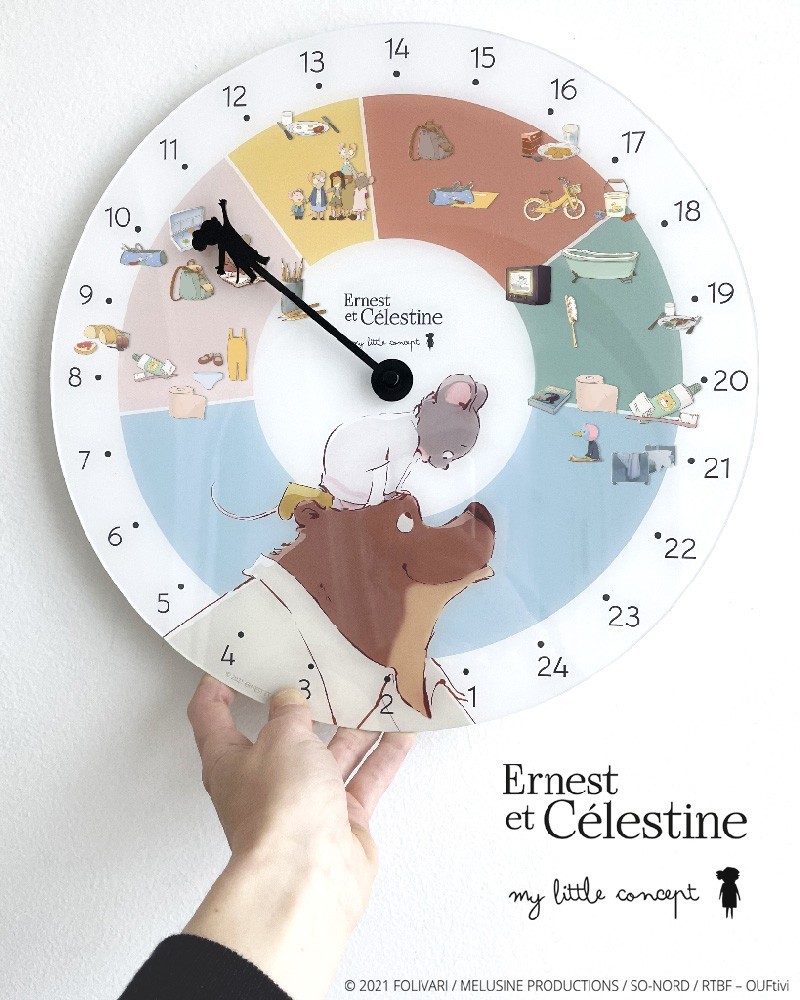 Horloge Ernest Et Célestine des routines