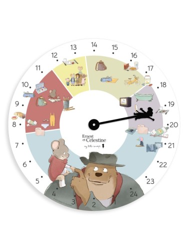 24h Ernest and Celestine the daily clock