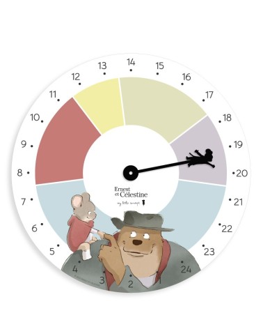 24h Ernest and Celestine the daily clock