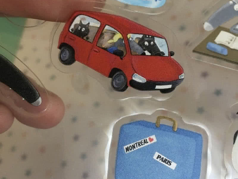 Gommettes électrostatiques Loup Auzou